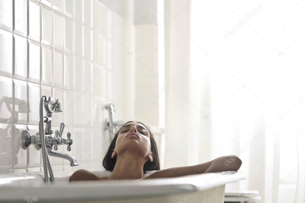 Girl in a bathtube