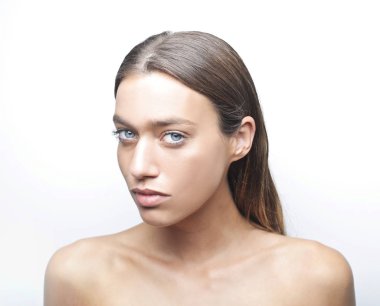 Portrait of a caucasian young woman