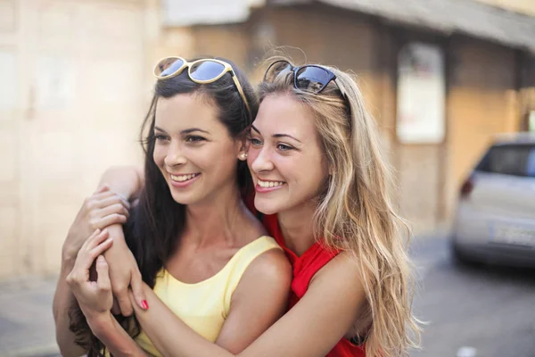 Two Friends Having Fun — Stock Photo, Image