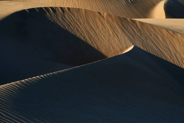 Abstract desert sand dunes at Lac Naila, Morocco. — Stock Photo, Image
