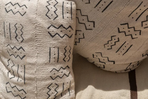 Moroccan cushions with traditional Berber design. — Stock Photo, Image