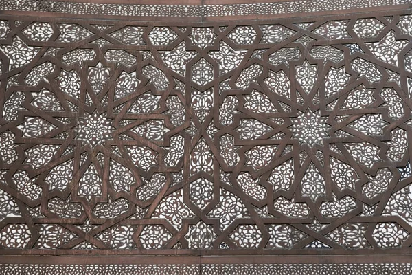 Beautiful Intricate Geometric Islamic Design Architectural Detail Mosque Hassan Casablanca — Stock Photo, Image