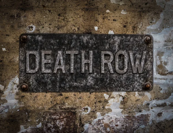 Death Row znak — Zdjęcie stockowe