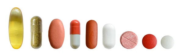 Ensemble de médicaments isolés — Photo