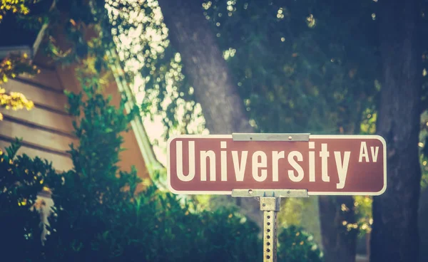 University Ave Sign — Stock Photo, Image