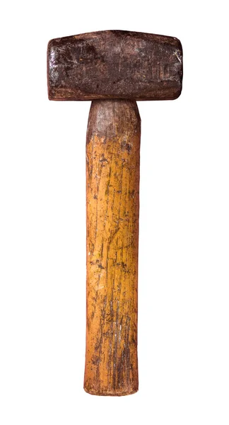 Na białym tle nieczysty Sledgehammer — Zdjęcie stockowe