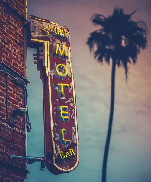 Coucher de soleil Palm Motel — Photo