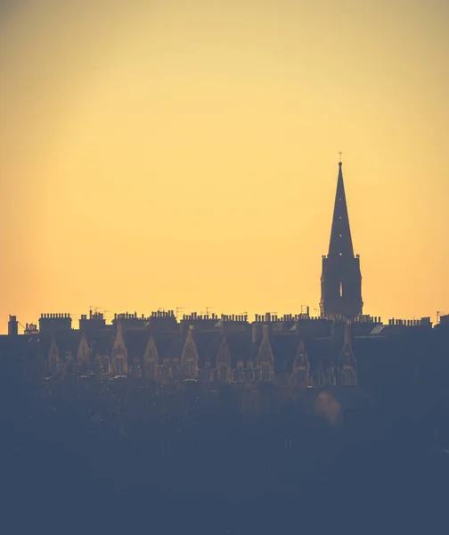 Edinburgh Tenements At Sunset — Stock Photo, Image