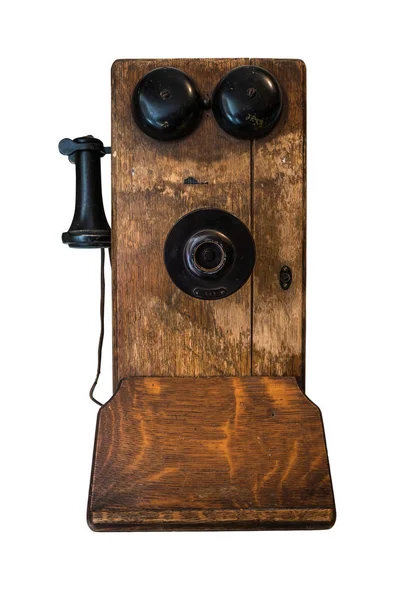 Vintage telefone parede — Fotografia de Stock