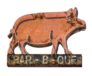 Rustic Barbecue Diner Sign clipart