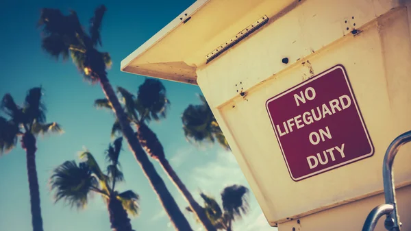 Stazione di bagnino californiana stile retrò — Foto Stock