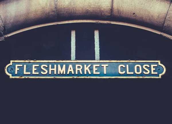 Fleshmarket Fermer signe — Photo