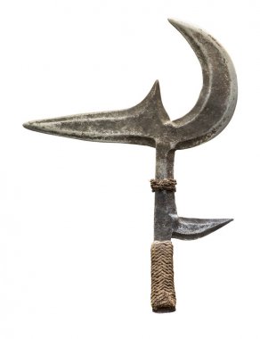 Isolated Ancient African Throwing Knife clipart