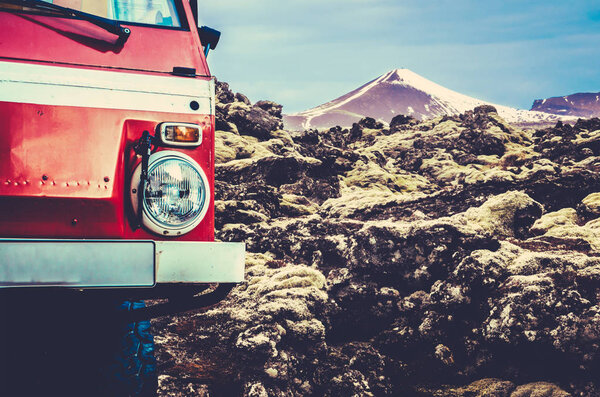 Glacier Truck In Iceland