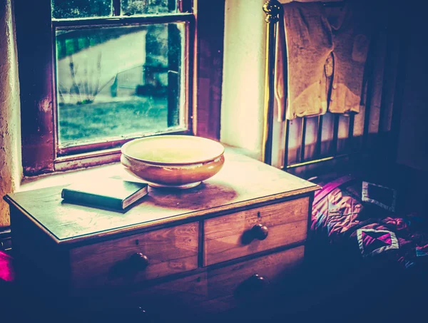 Scène de chambre à coucher du XIXe siècle — Photo