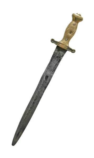 Pugnale o spada medievale isolata — Foto Stock