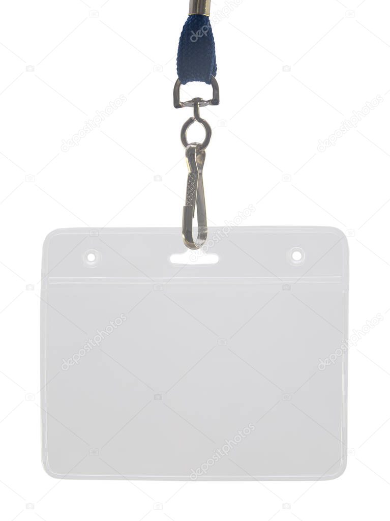 A Lanyard And Plastic Pocket Holder For An ID Badge Or Access Card