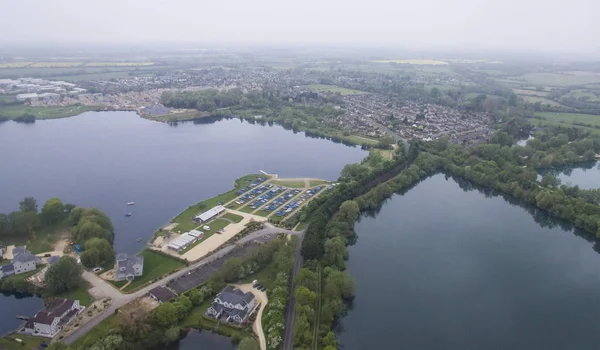 Vista de Ariel de Cotswold Water Park — Fotografia de Stock