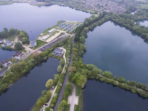 Vista de Ariel de Cotswold Water Park — Fotografia de Stock