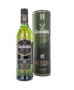Glenfiddich tek malt scotch viski şişe