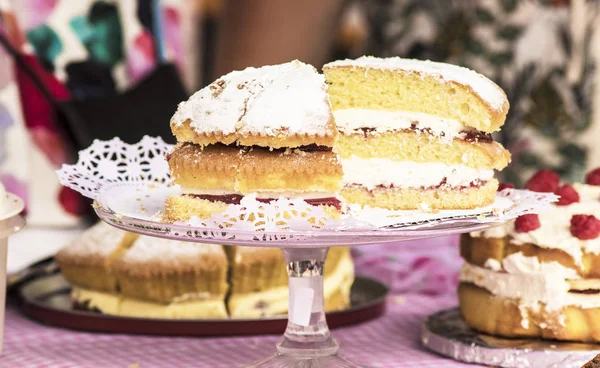 Tockenham літній ярмарок торт стійло — стокове фото