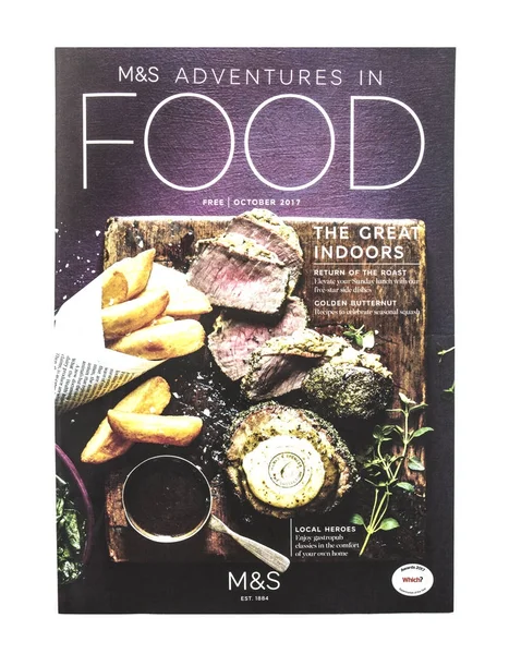 Marks And Spencer Adventures in Food Magazine — Stock Photo, Image