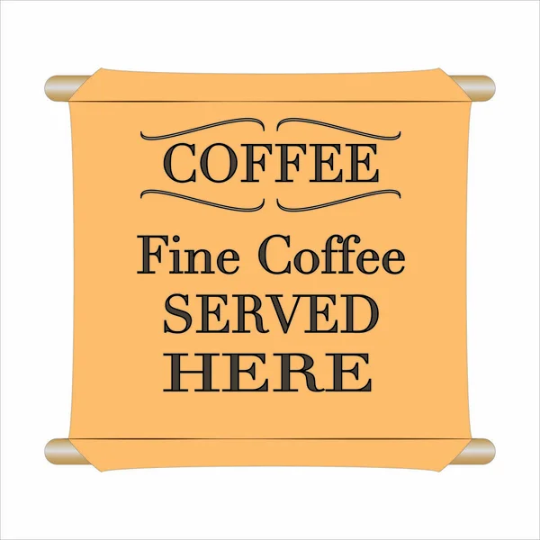 Fine Coffee Served Here — Stock Photo, Image