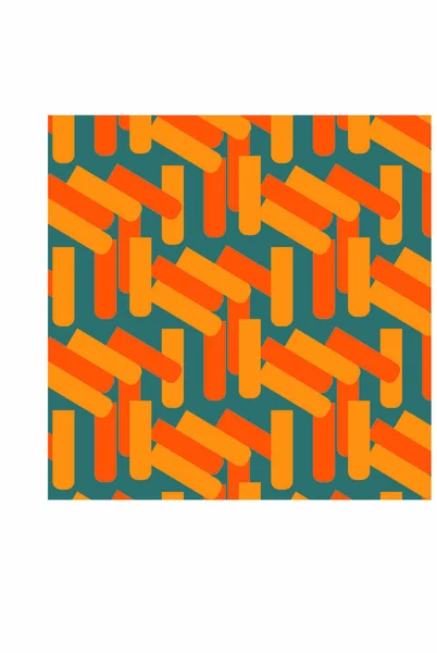 Orange Seamless Vector Line Pattern — Stock Photo, Image