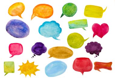 suluboya konuşma balonları küme