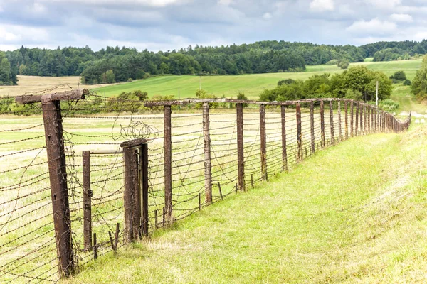 Remains of iron curtain, Cizov, Czech Republic — Stock Photo, Image