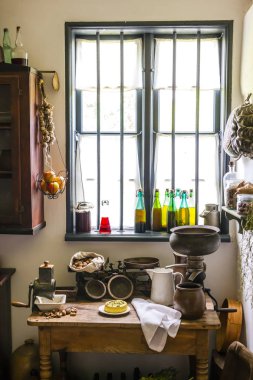 Kaszubski etnografik parkta Wdzydzki Park Krajobrazowy, Pomerania, Polonya