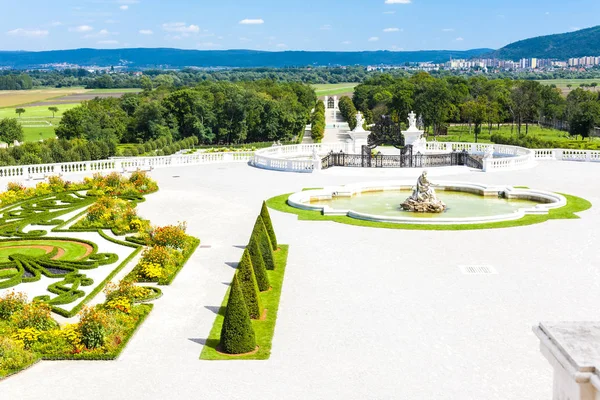 Ogród Hof Palace Dolna Austria Austria — Zdjęcie stockowe
