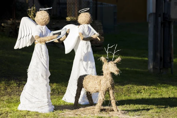 Natal ainda vida com anjos — Fotografia de Stock