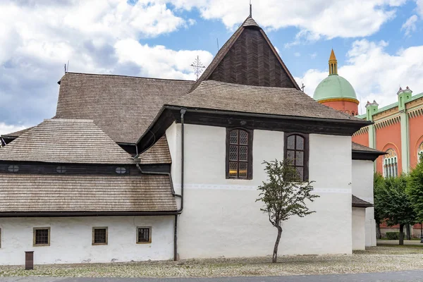 Monumento da UNESCO - Kezmarok - Igreja da Santíssima Trindade, Slovaki — Fotografia de Stock