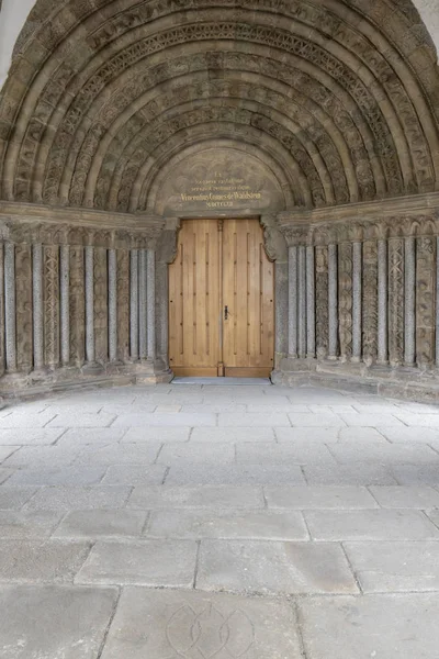 Gothic basilica Saint Procopius in Trebic, UNESCO site — Stock Photo, Image