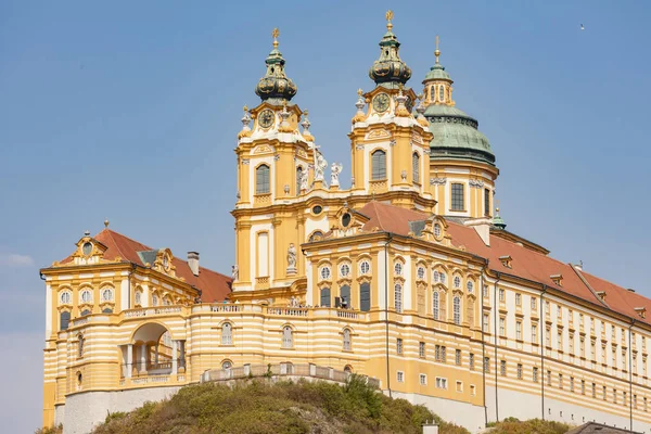 奥地利Melk修道院（Stift Melk）的历史景观 — 图库照片
