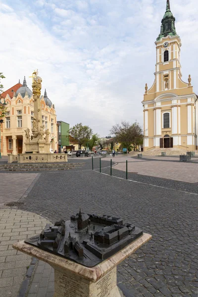 Old Town Square in Szekszard, Hungary — Stock Photo, Image