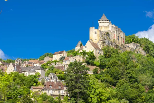 Chateau de Castelnaud, Dordogne, Aquitaine, Franciaország — Stock Fotó