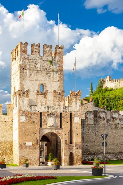 Castello Soave in Veneto, Italia — Foto Stock