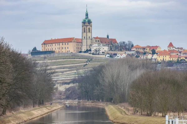 Melnik, la hermosa ciudad histórica cerca de Praga, República Checa — Foto de Stock