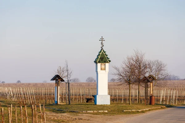 Traditional wine village Velk Blovice in Southern Moravia — Stock Photo, Image