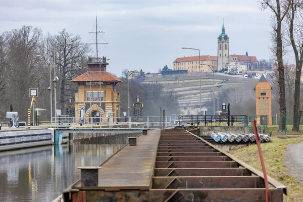 Melnik, piękne historyczne miasto w pobliżu Pragi, Czechy — Zdjęcie stockowe