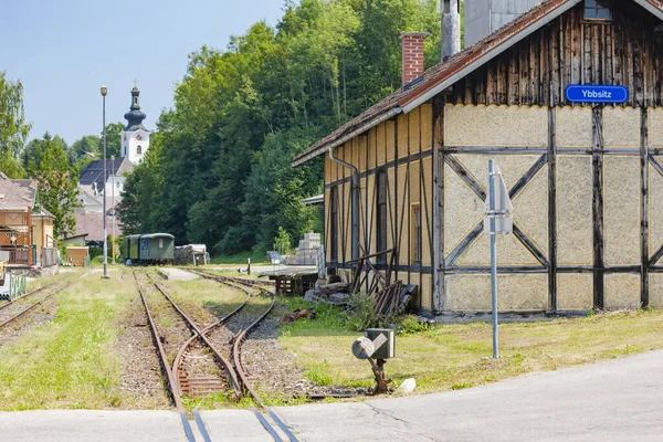 Ybbsitz, canceled narrow gauge railway station, Austria — Stock Photo, Image