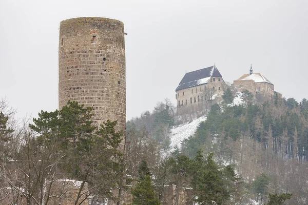 Tocnik and Zebrak two medieval castles in Czech Republic — Stock Photo, Image