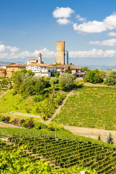 Barbaresco Och Vingårdar Unesco Site Piemonte Norra Italien — Stockfoto