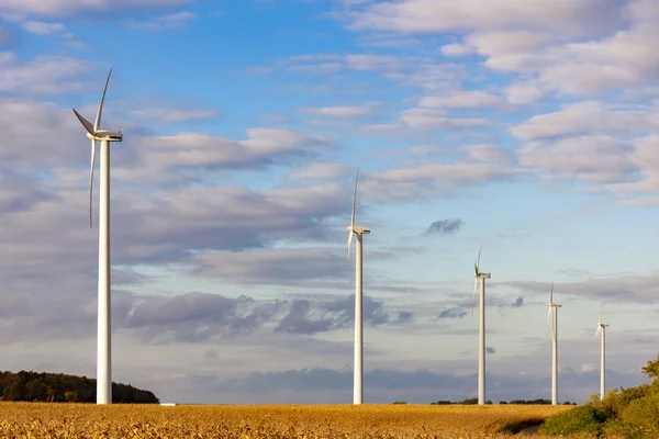 Centrale Eolica Repubblica Ceca — Foto Stock