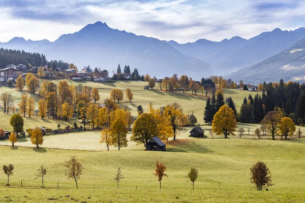 Φθινοπωρινό Τοπίο Της Περιοχής Dachstein Αυστρία — Φωτογραφία Αρχείου