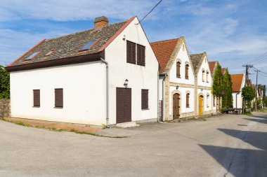 Hajos, Kalocsa County, Güney Büyük Ovası, Macaristan 'daki mahzen yolu.