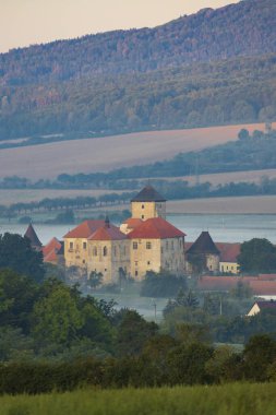 Klatovy yakınlarındaki Svihov su kalesi, Güney Bohemya, Çek Cumhuriyeti