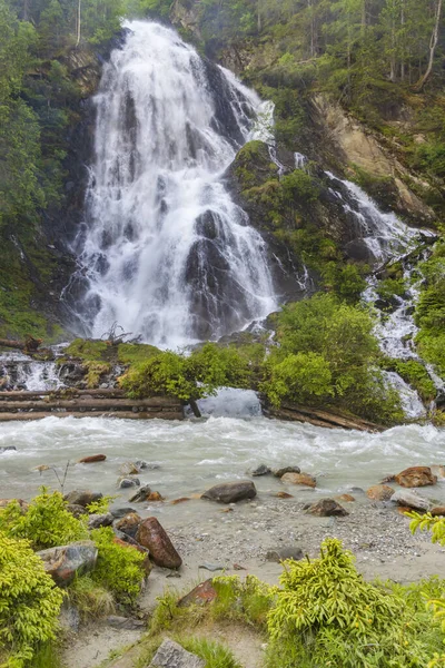 Schleierwasserfall Kails Grosglockner High Tauern Austria — Stock Photo, Image